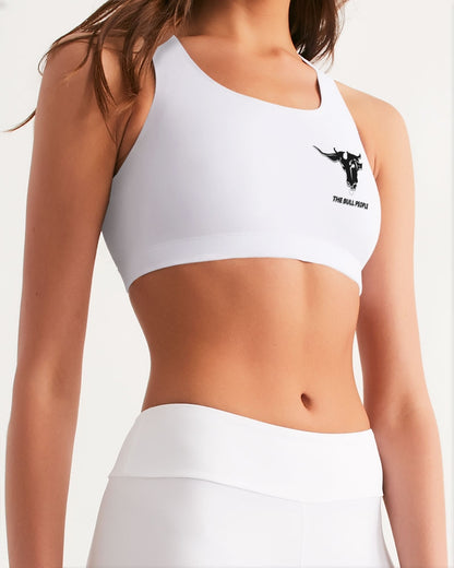 the white  bull women's seamless sports bra