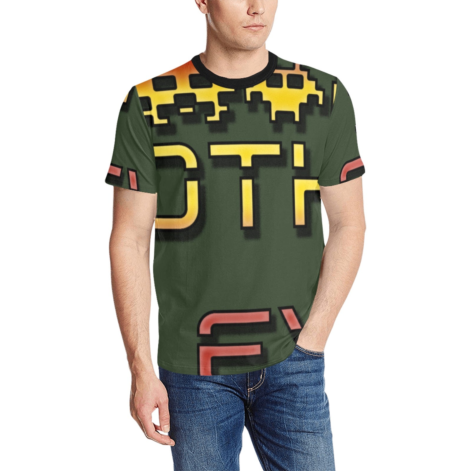 fz men's all-over tee with logo