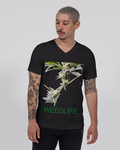 fz weedlife unisex jersey v-neck tee | b&c