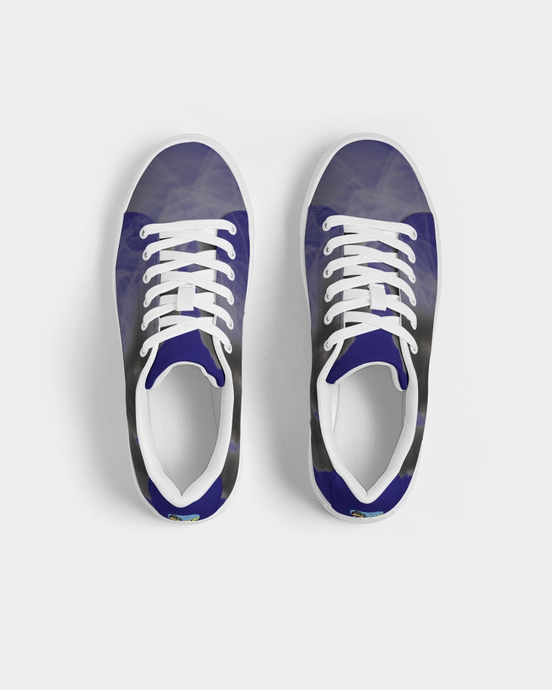 blue sea men's faux-leather sneaker