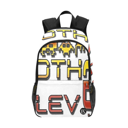 fz red levels backpack one size / fz levels backpack - white all-over print unisex casual backpack with side mesh pockets (model 1659)
