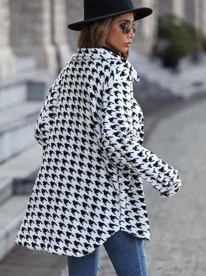 FZ Women's Houndstooth Button Down Jacket - FZwear