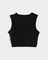 smokin black women's twist-front tank