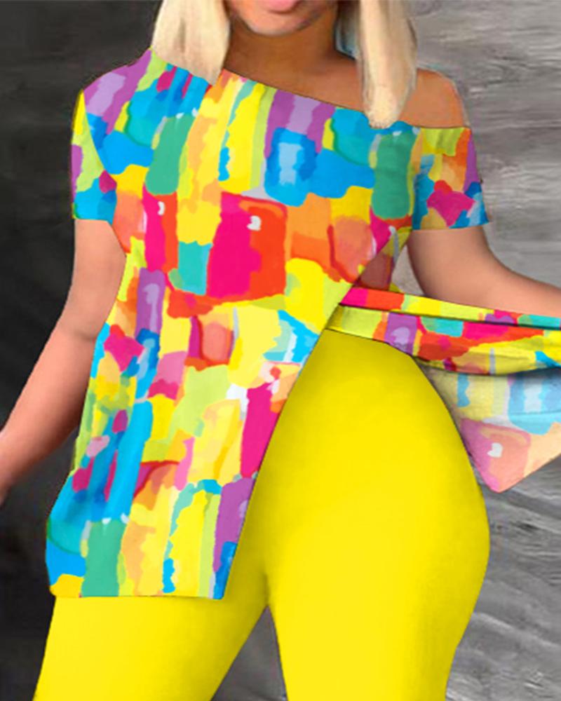 FZ Women's Plus Size Tie Dye Print Pants Suit - FZwear