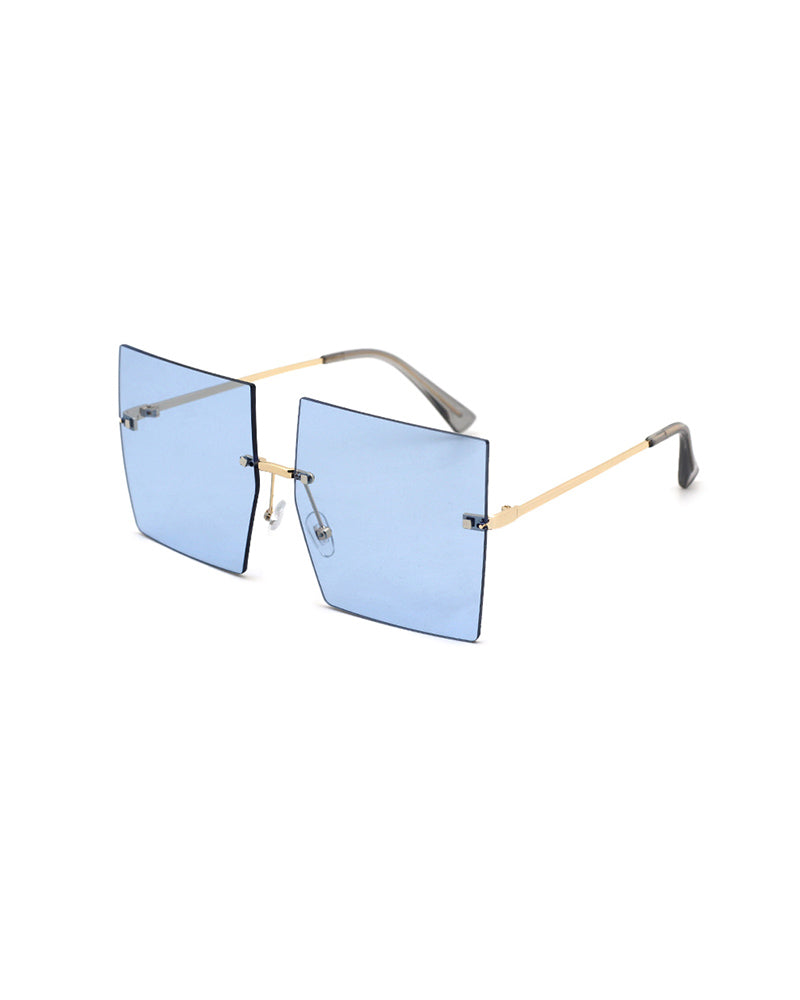 FZ Vintage Square Rimless Sunglasses
