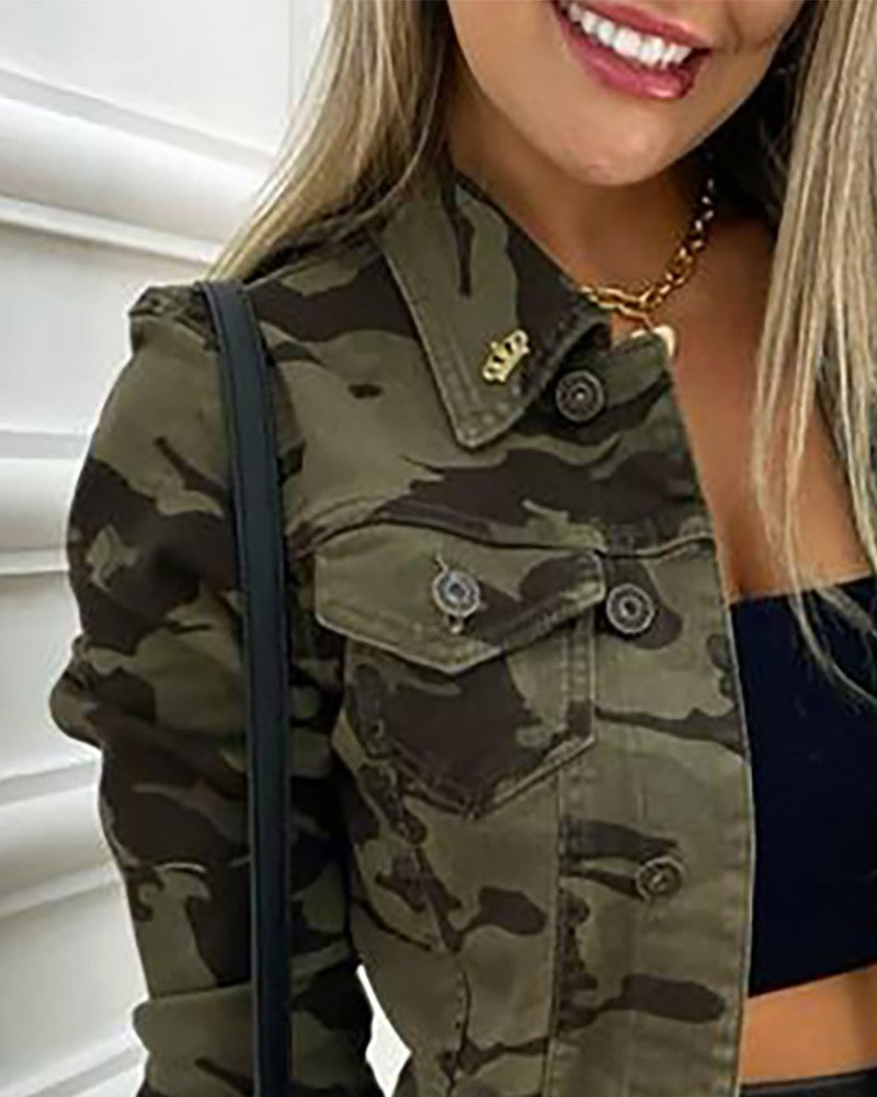 FZ Women's Camouflage Print Design Jacket