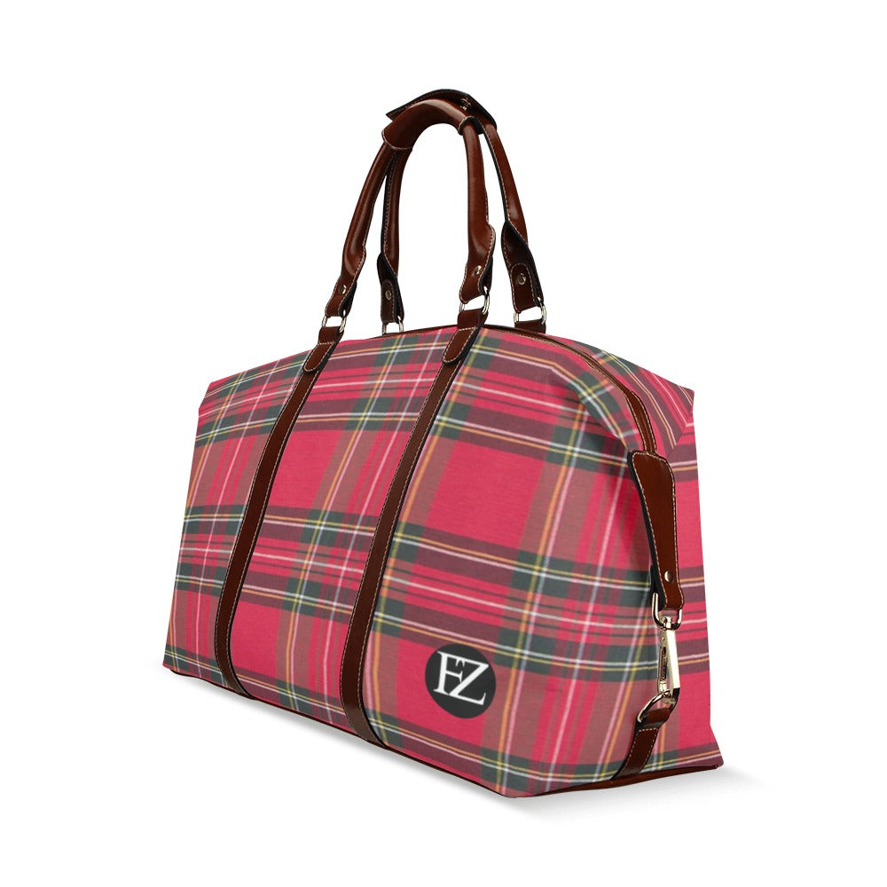 fz plaid fashion travel bag
