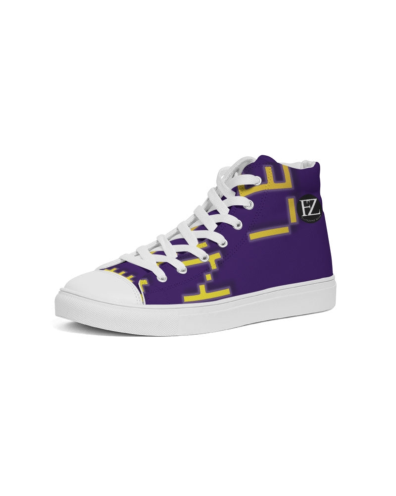 purple flite men's hightop canvas shoe