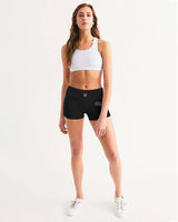 mind zone women's mid-rise yoga shorts