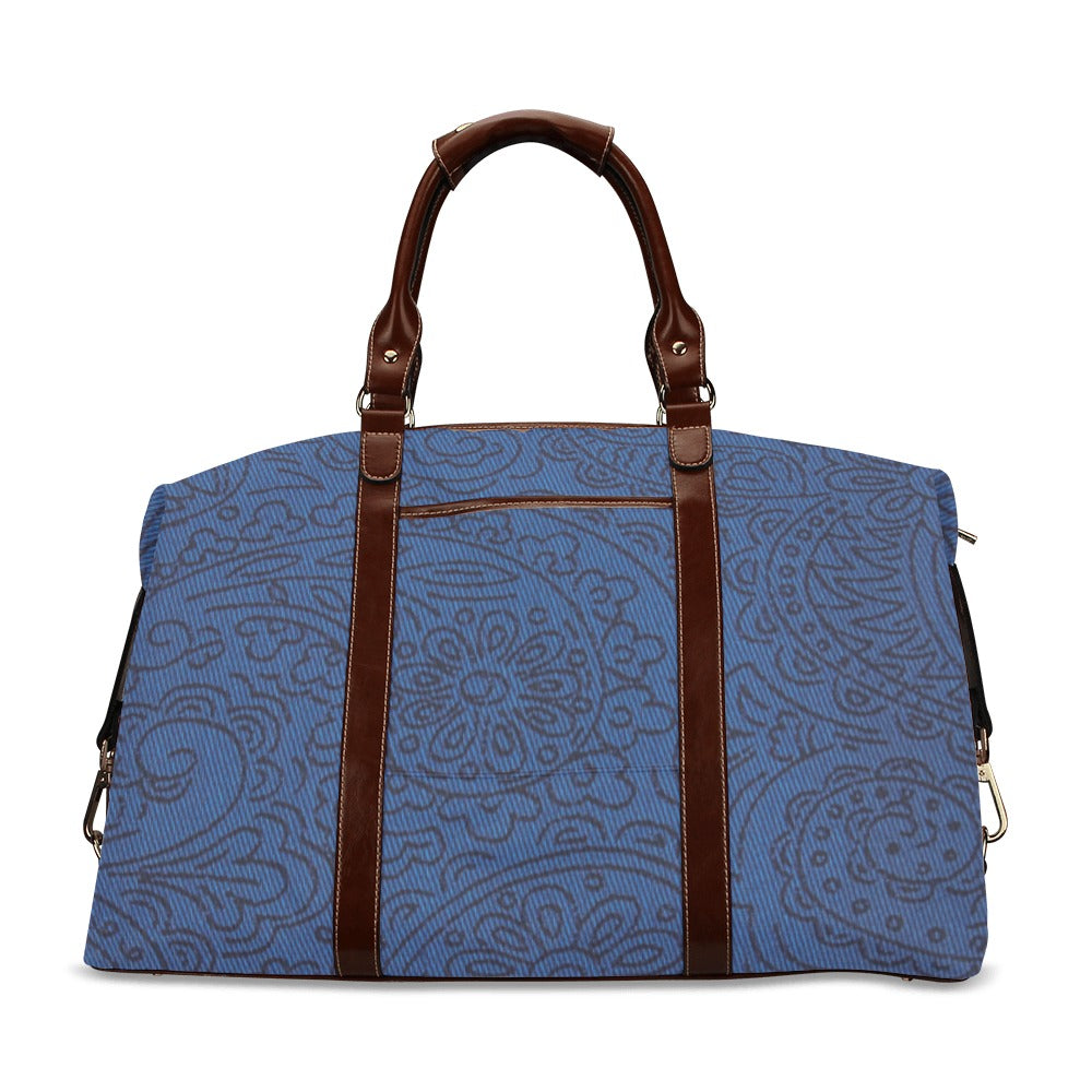 fz abstract blue travel bag