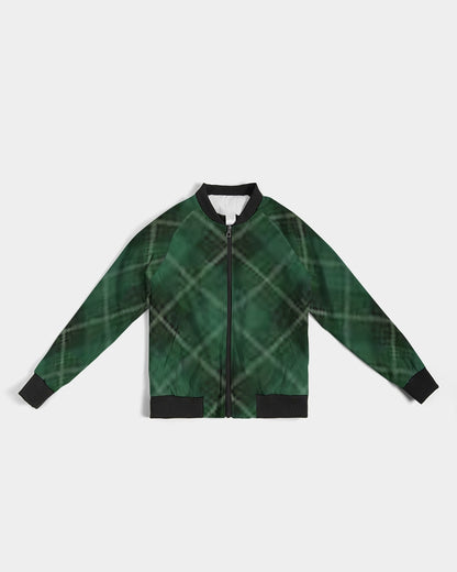 fzwear plaid women's bomber jacket