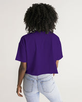 purple flite women's lounge cropped tee