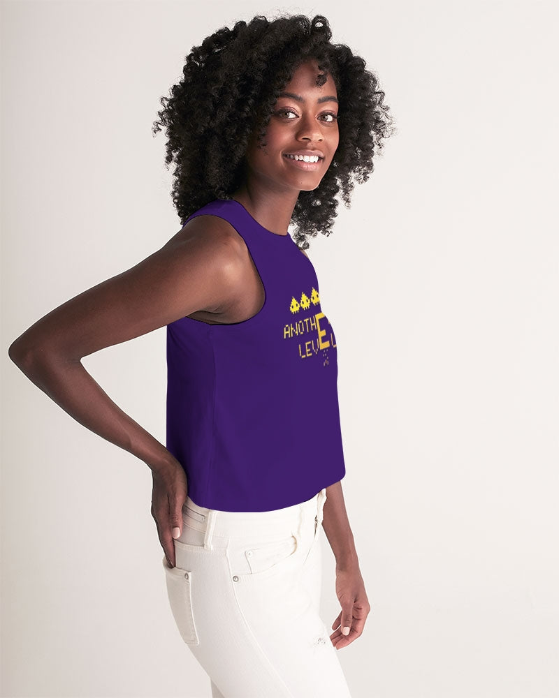 purple flite reloaded women's cropped tank