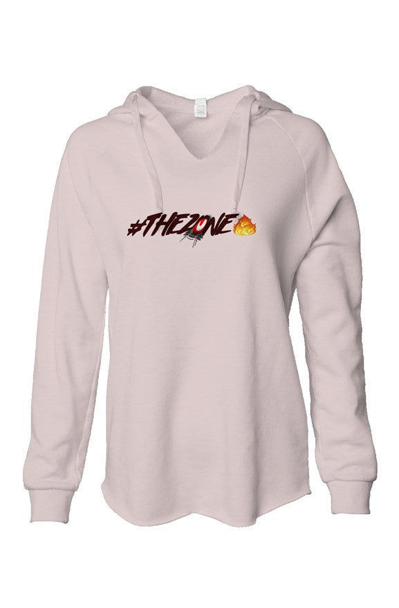 fz zone women's lightweight  wash hooded sweatshirt suit