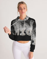 smoking the highest women's cropped hoodie