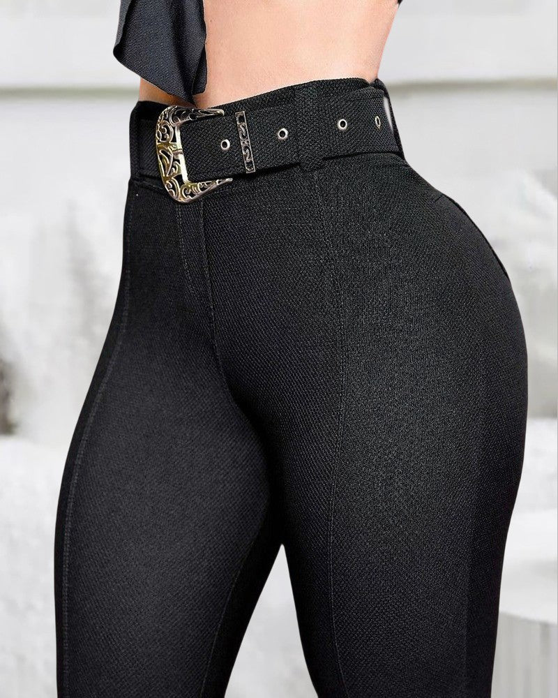 FZ Women's High Waist Pocket Design Pants