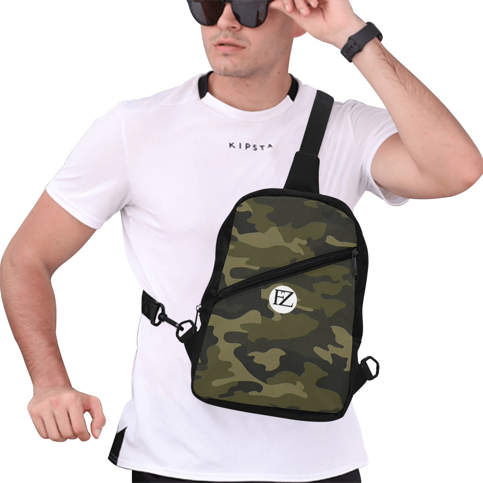 fz men's chest bag one size / fz chest bag-army men's chest bag (model1726)