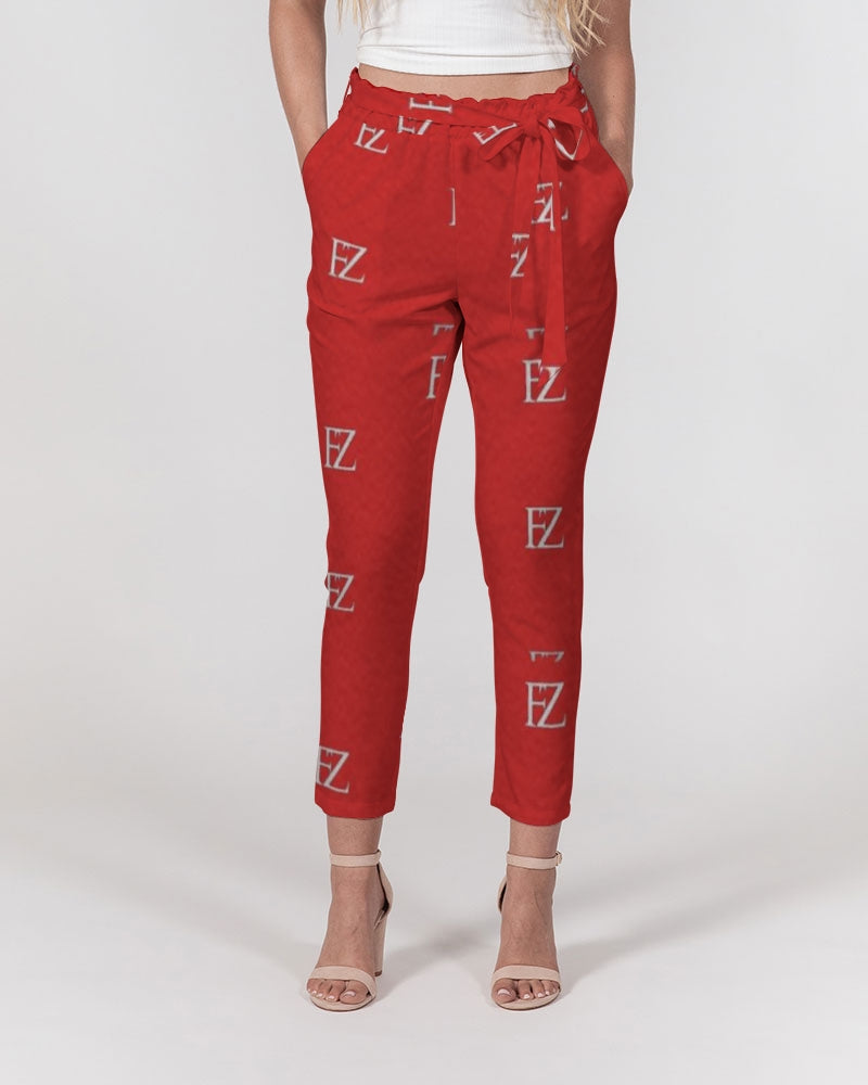 FZ ORIGINAL RED 2 Women's Belted Tapered Pants - FZwear