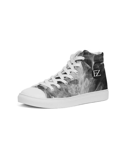 fz blured zone men's hightop canvas shoe