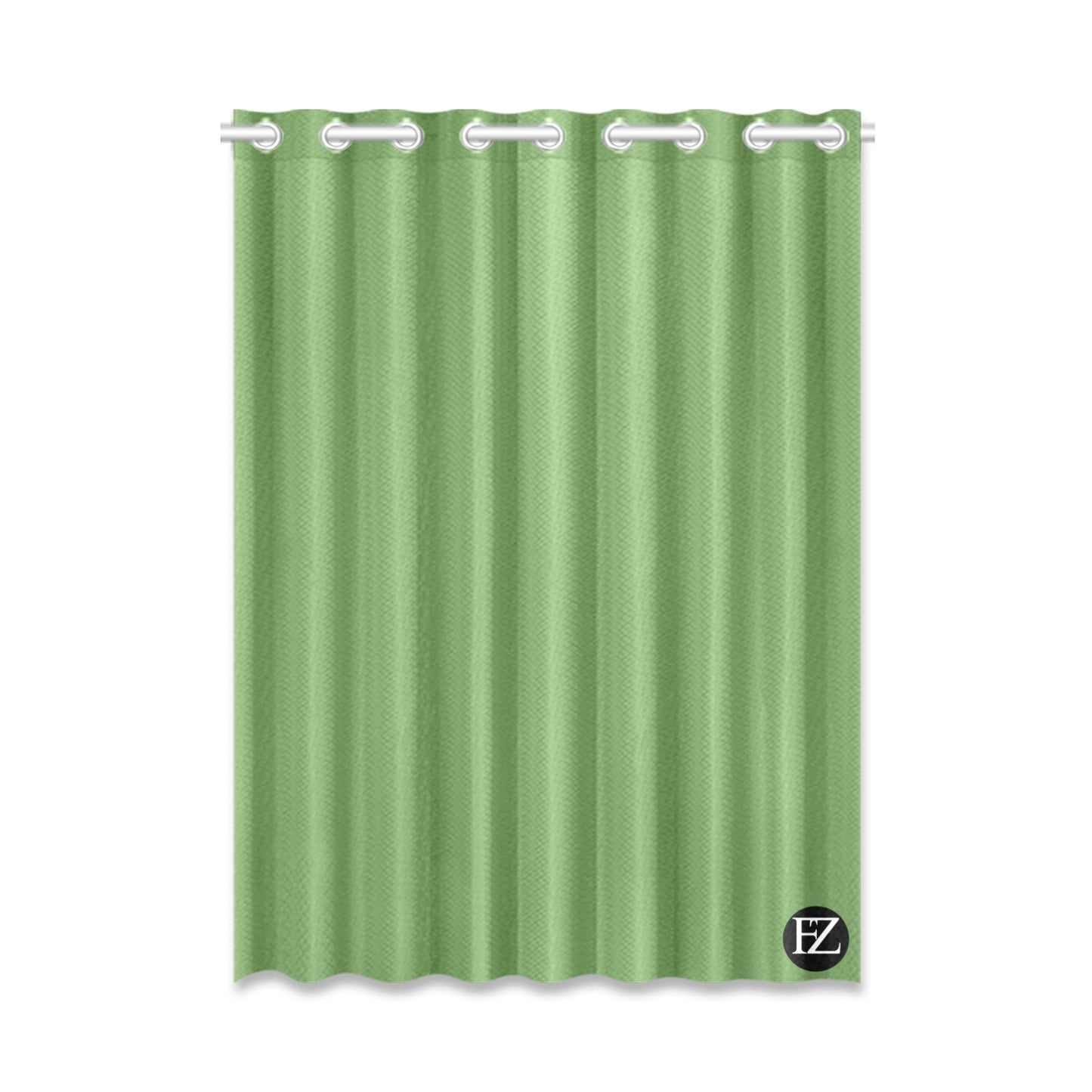 fz window curtain one size / fz room curtains - green window curtain 52" x 72" (one piece)