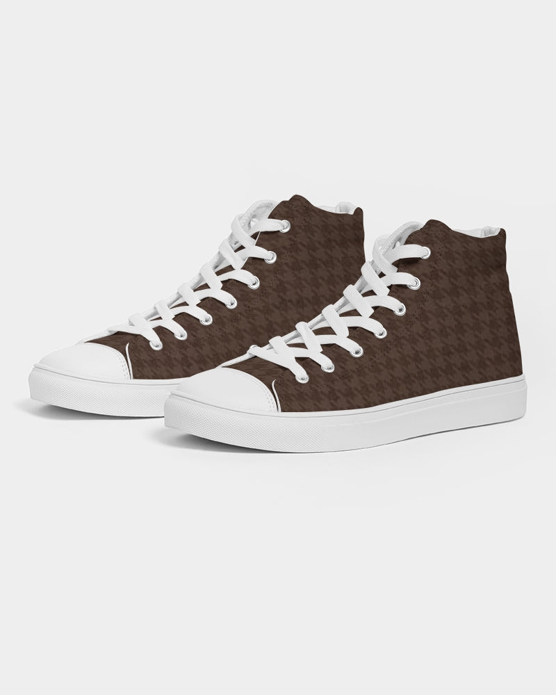 fz plaid men's hightop canvas shoe