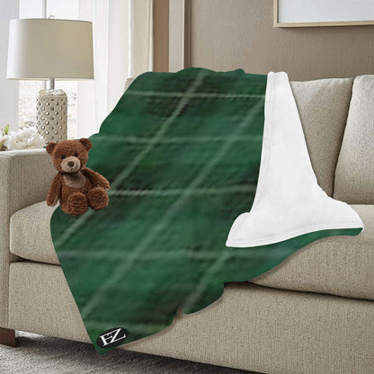 cozy thick blanket green ultra-soft micro fleece blanket 60"x80" (thick)