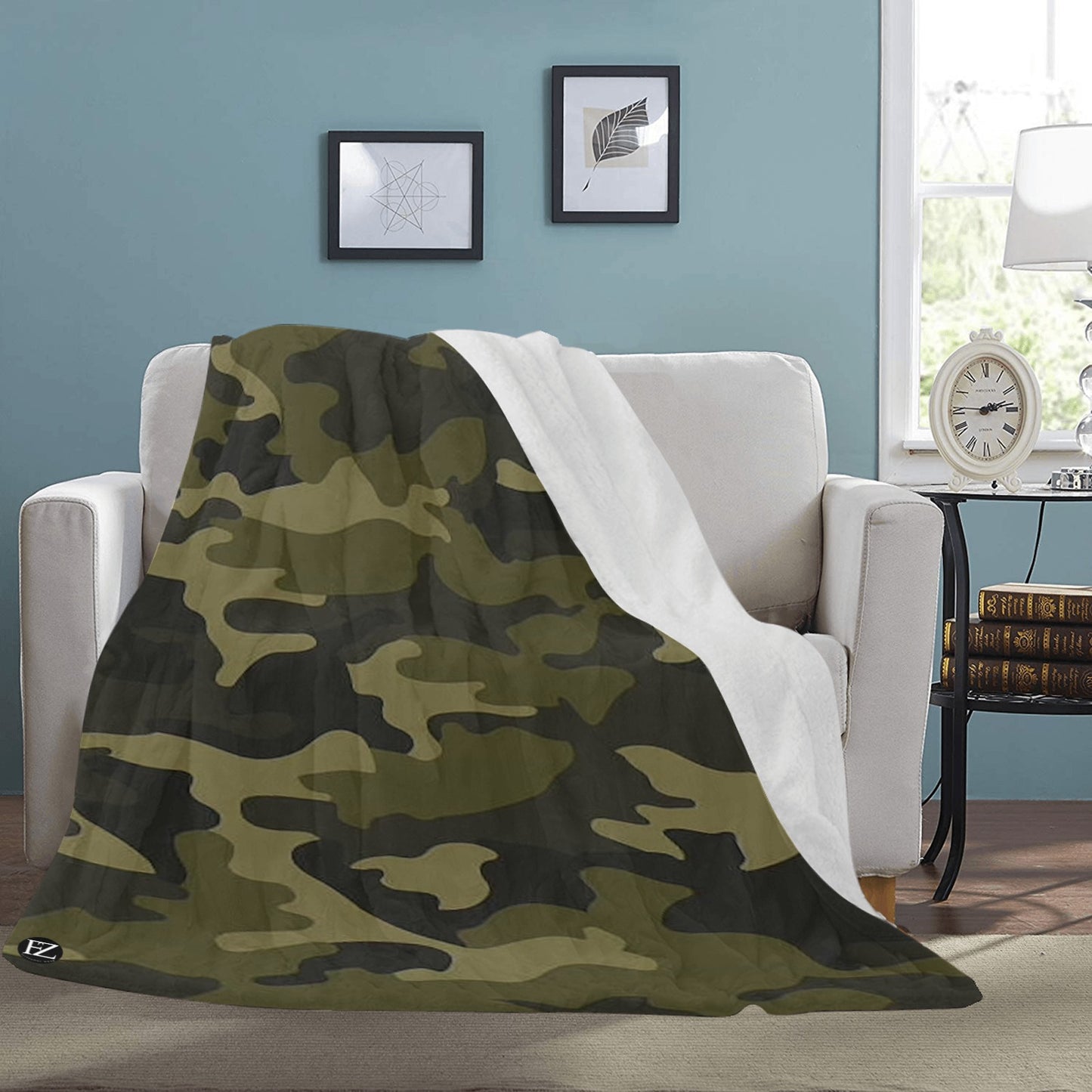 fz green tye blanket ultra-soft micro fleece blanket 70"x80"