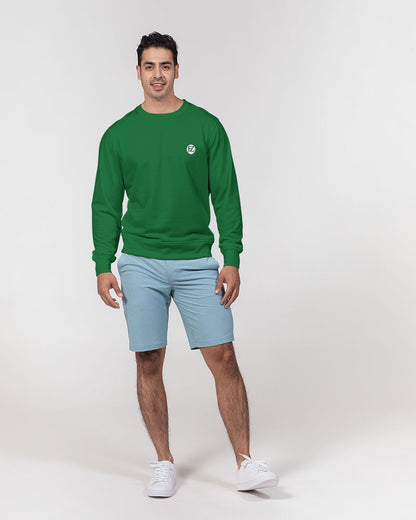 nature zone men's classic french terry crewneck pullover