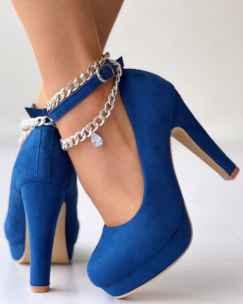 FZ Women's Platform Ankle Strap Pumps Shoes - FZwear