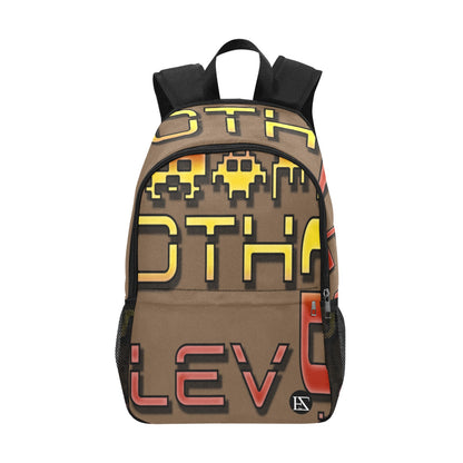 fz red levels backpack one size / fz levels backpack - brown all-over print unisex casual backpack with side mesh pockets (model 1659)