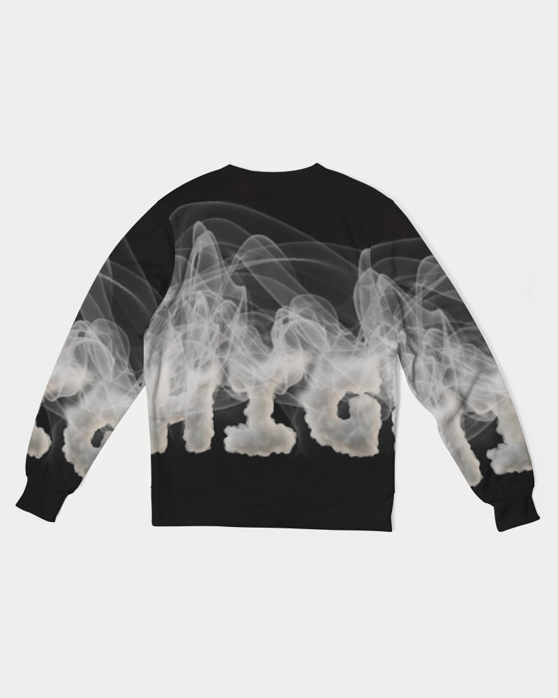 smoking the highest men's classic french terry crewneck pullover
