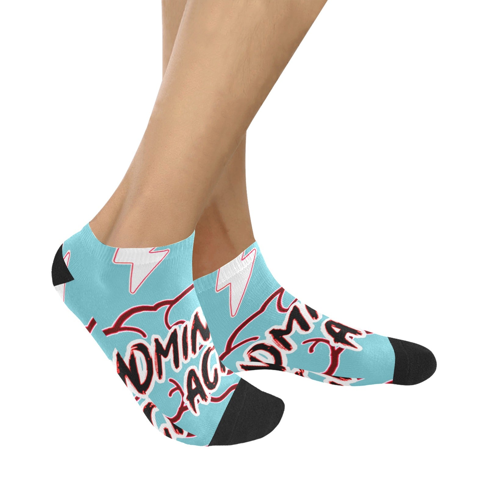 fz men's mind ankle socks one size / fz mind socks - new blue men's ankle socks