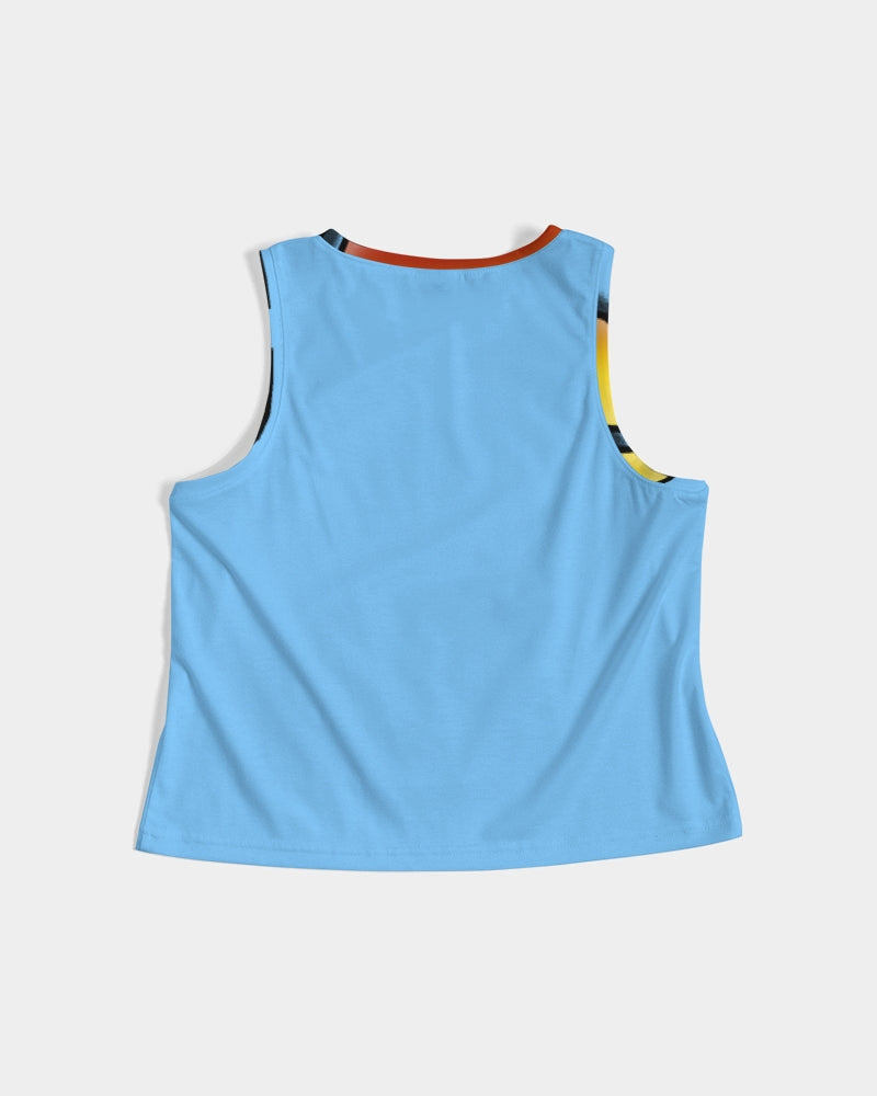 blue sky zone women's cropped tank