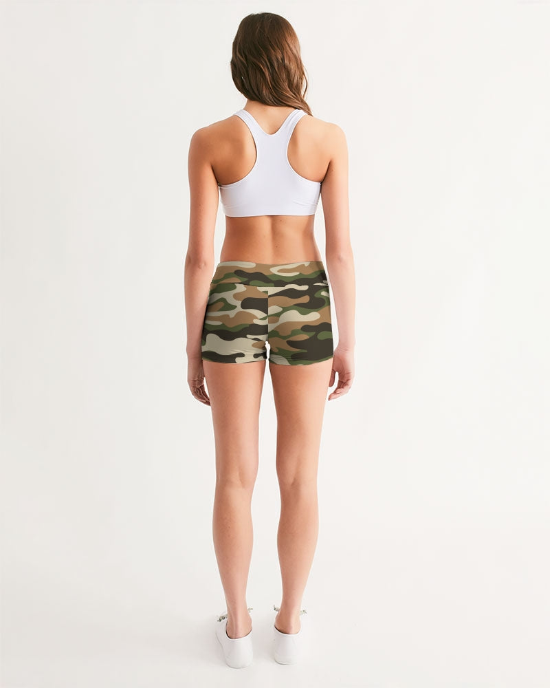 army flite women's mid-rise yoga shorts