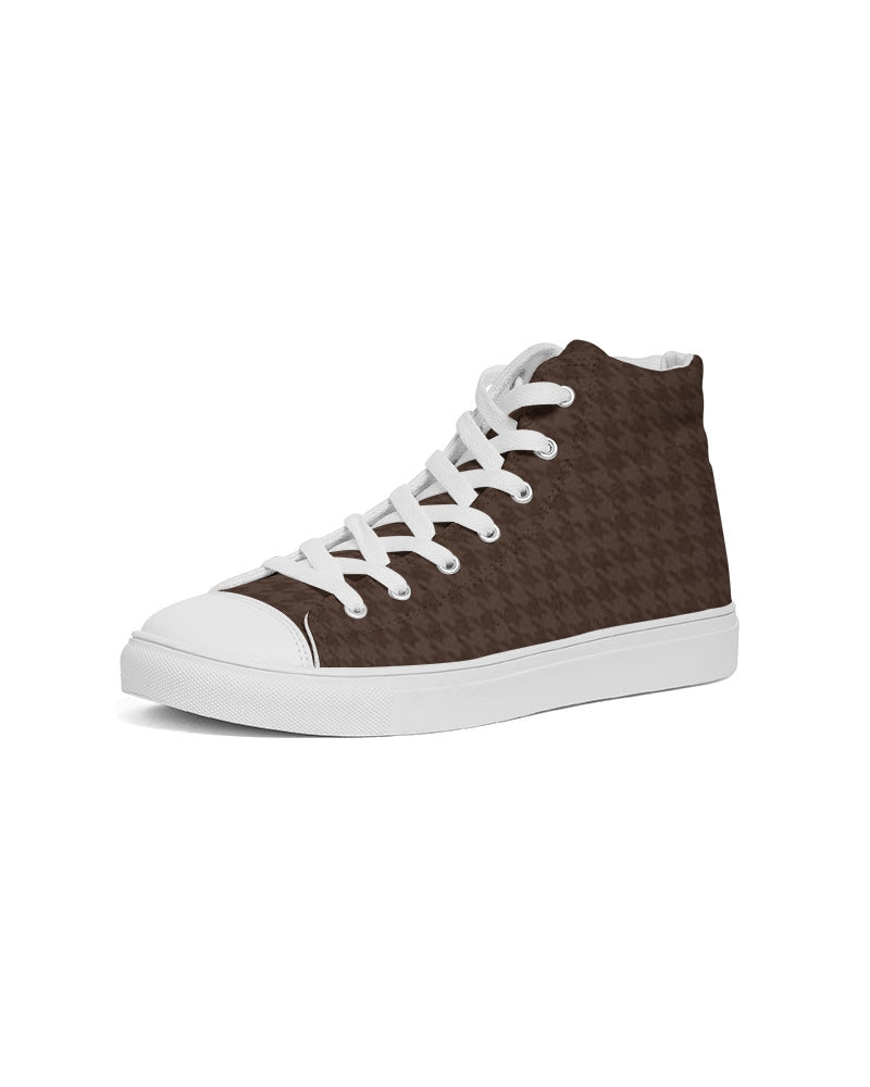 fz plaid men's hightop canvas shoe