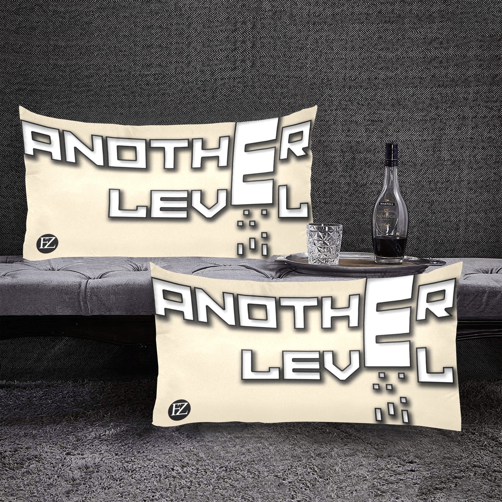 fz levels pillow case one size / fz levels pillow case - creme rectangle pillow cases 20"x36"(one side)(pack of 2)