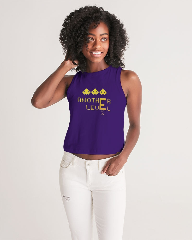 purple flite reloaded women's cropped tank