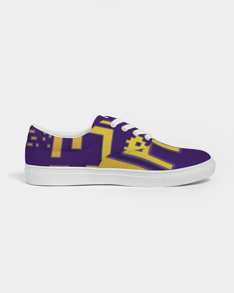 purple flite women's lace up canvas shoe