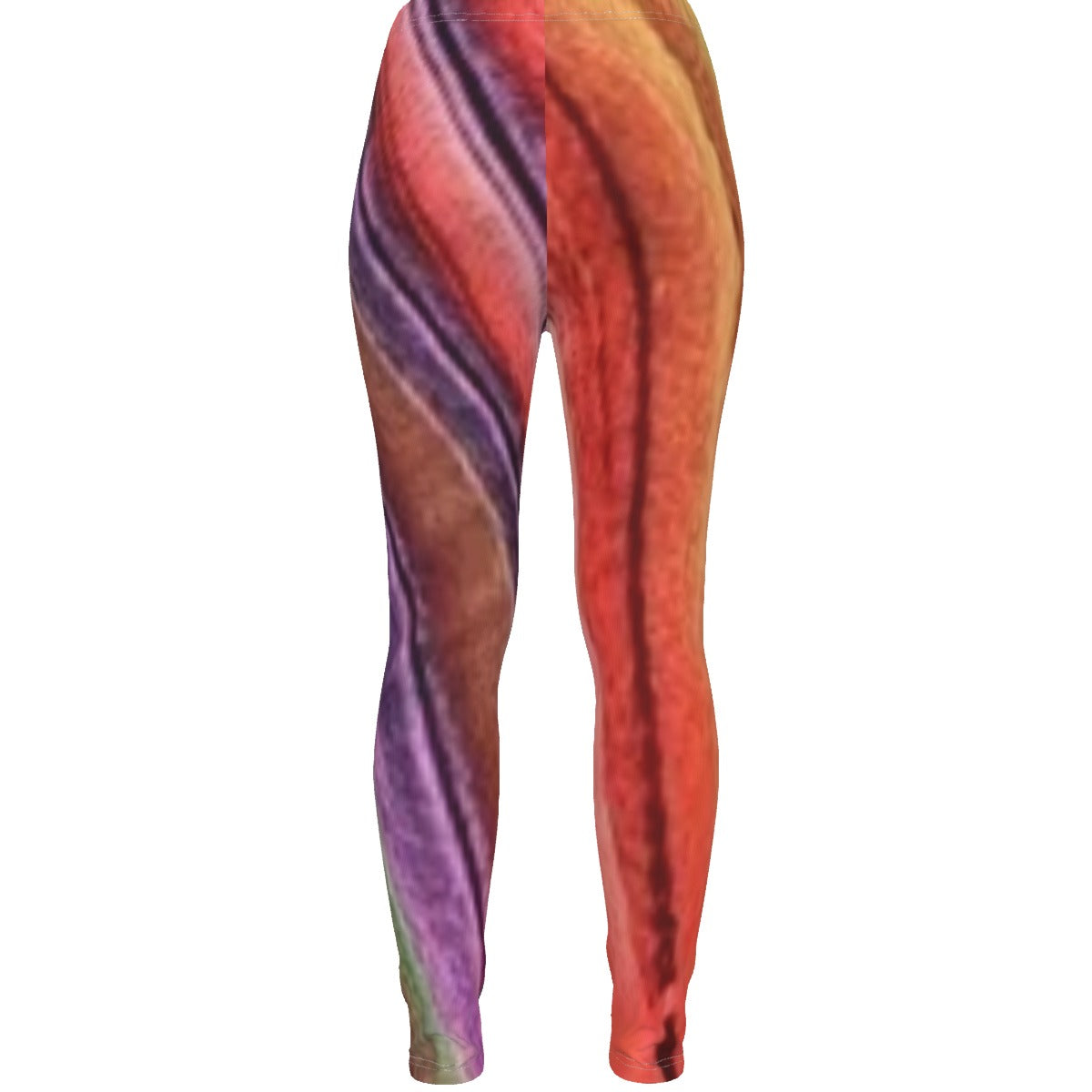 all-over print women's ripped leggings