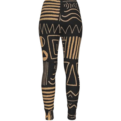 all-over print women's ripped leggings