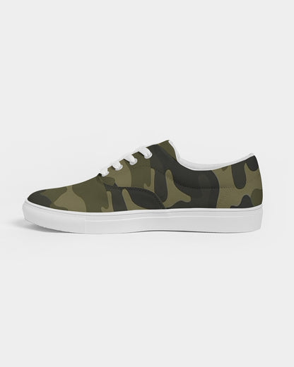 darker shade men's lace up canvas shoe