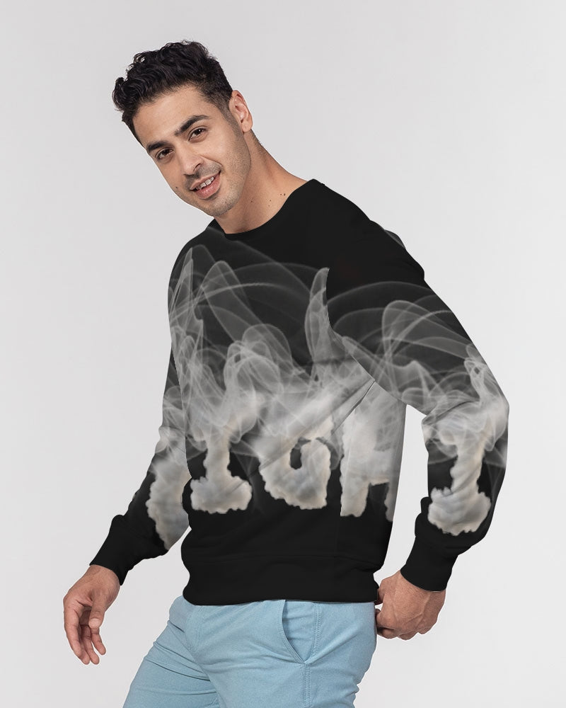 smoking the highest men's classic french terry crewneck pullover