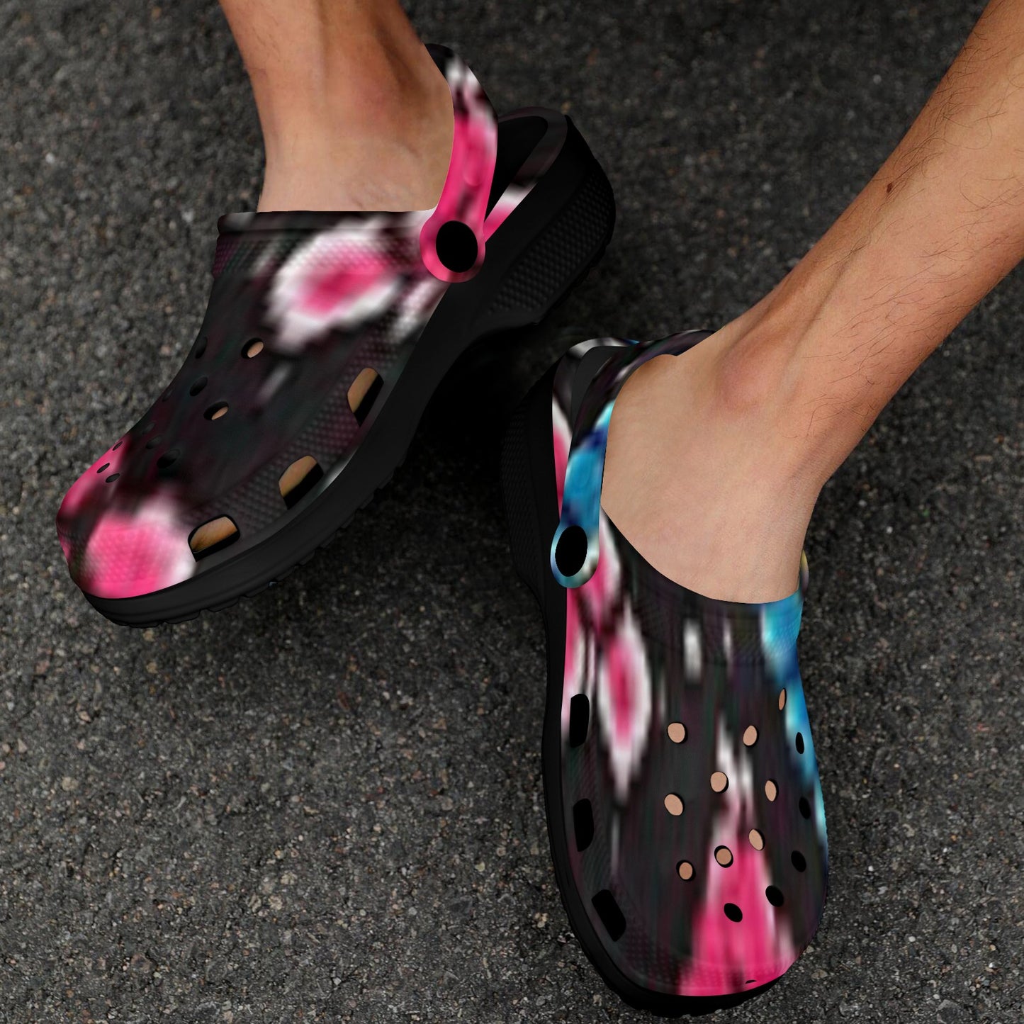 fz unisex sandals - abstract custom print adults clogs