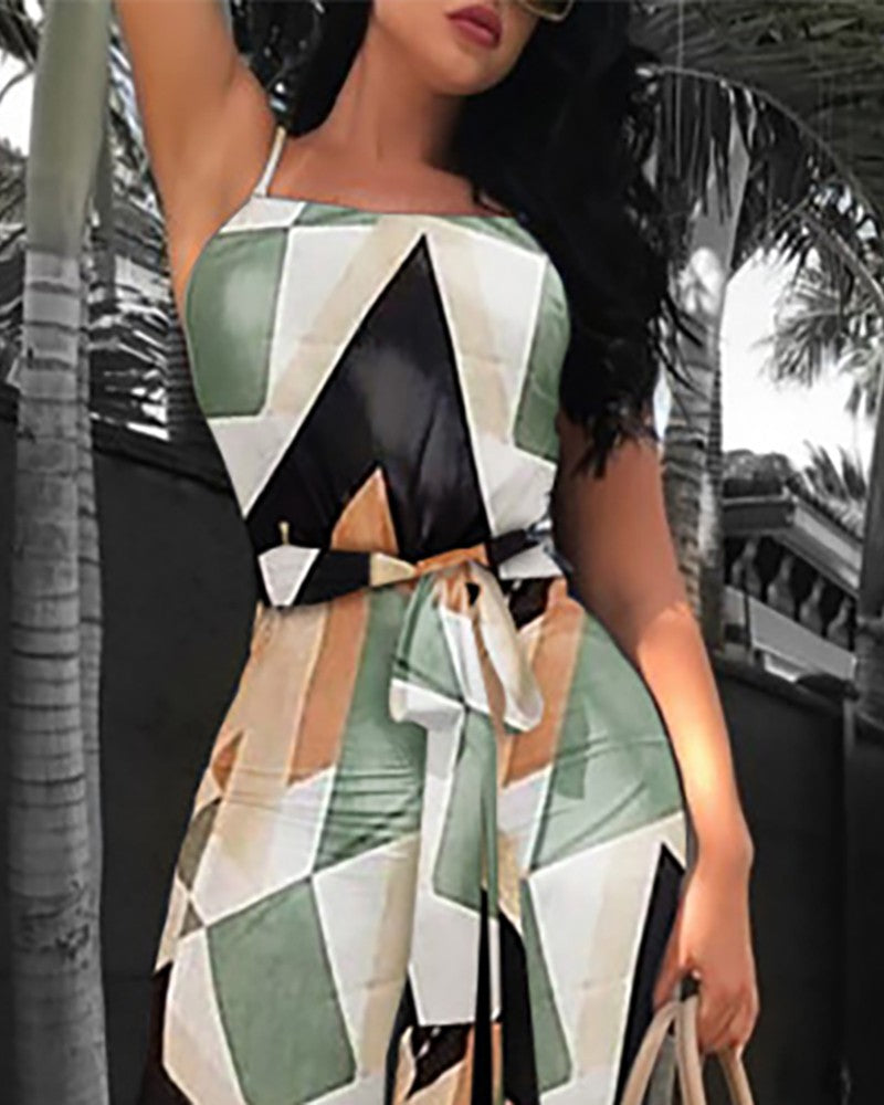 FZ Women's Belted Wide Leg Denim Jumpsuit - FZwear