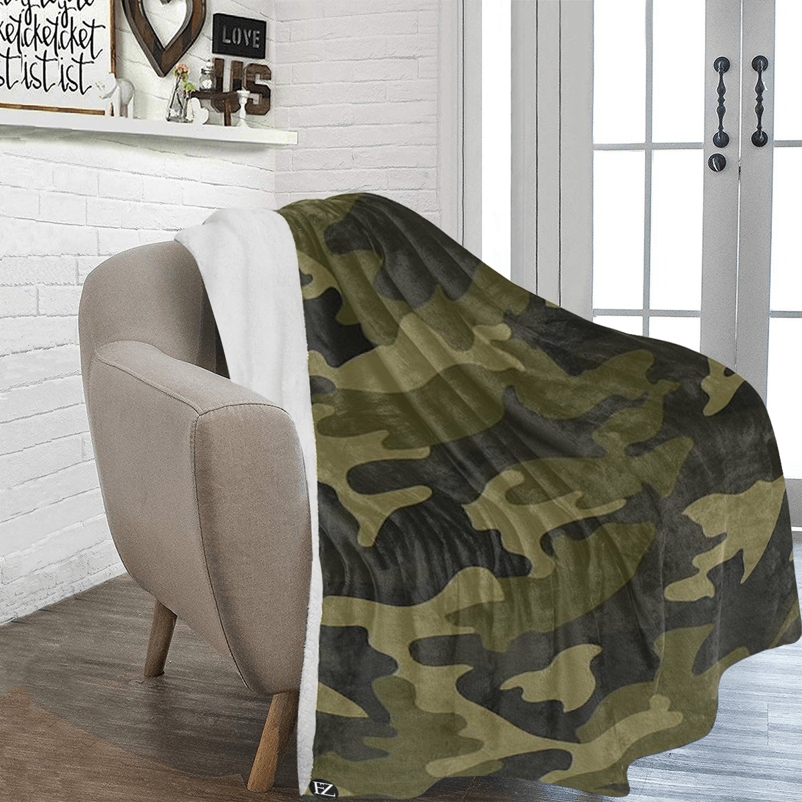 fz green tye blanket ultra-soft micro fleece blanket 70"x80"
