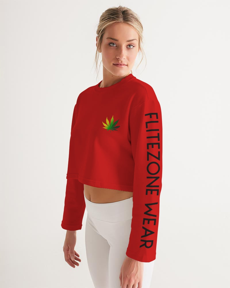 red zone women's cropped sweatshirt