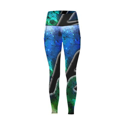 fz women's abstract leggins