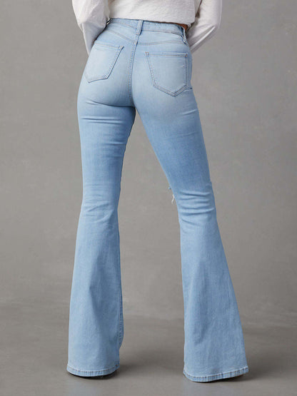 FZ Women's Distressed Bootcut Denim Pants - FZwear