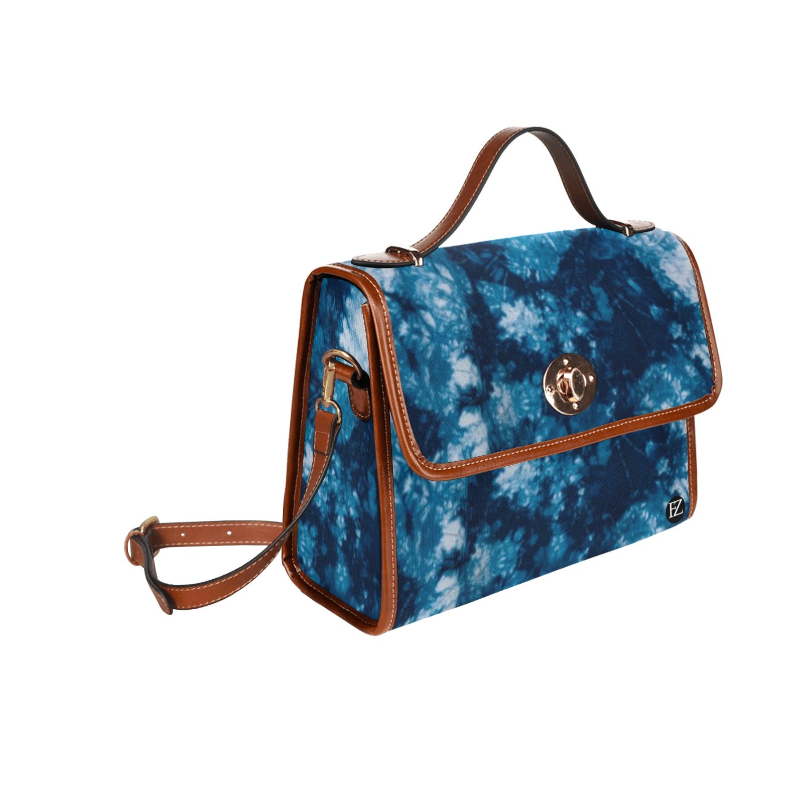 fz tye handbag 2.0 all over print canvas bag(model1641)(brown)