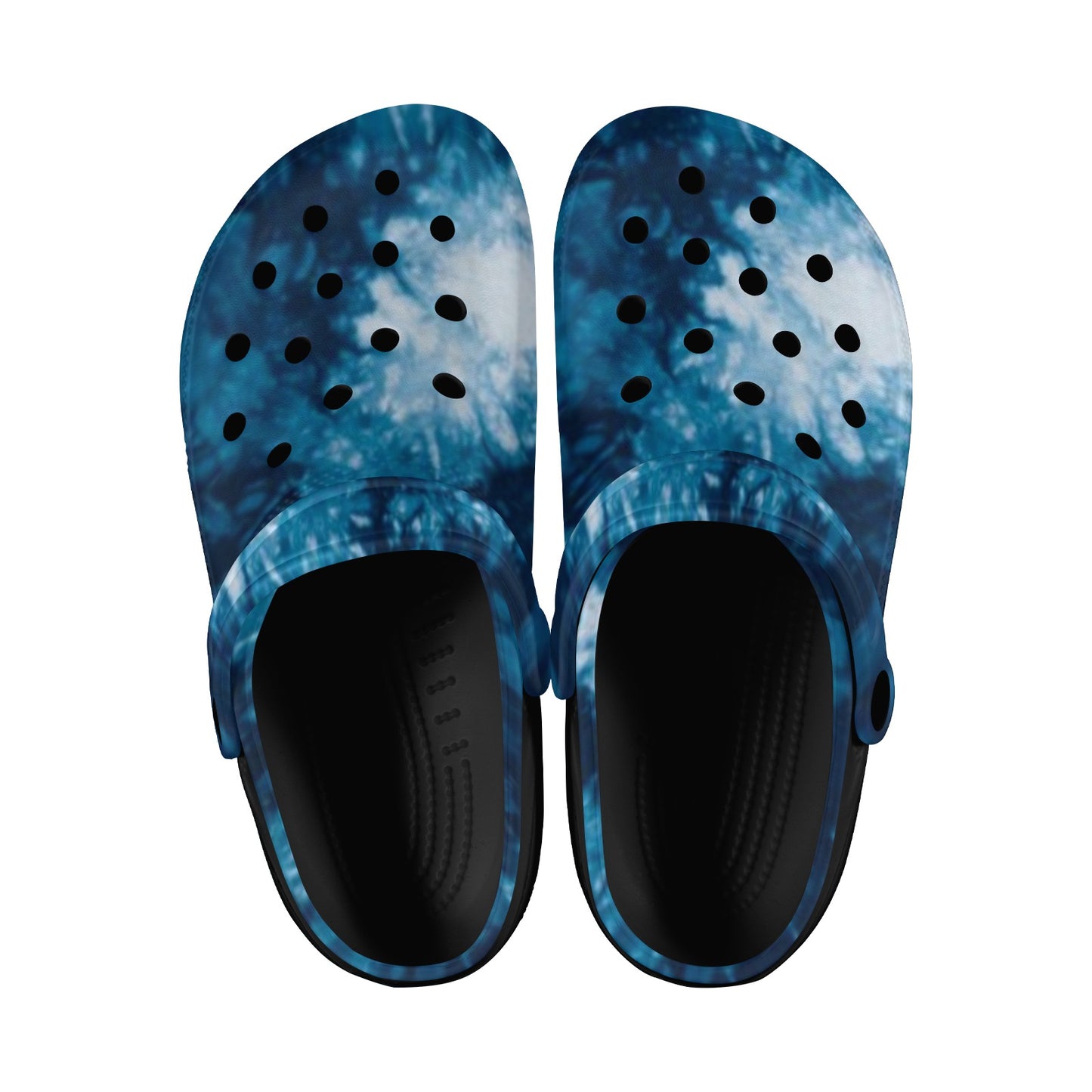 fz unisex sandals - abstract blue custom print adults clogs